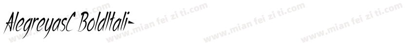 AlegreyasC BoldItali字体转换